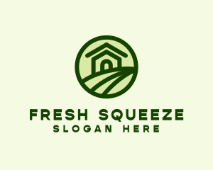 Farmhouse Farm Landscape logo design