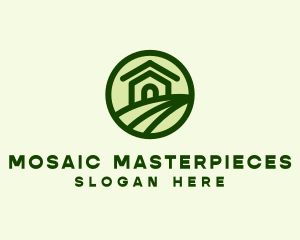 Farmhouse Farm Landscape logo design