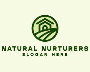 Farmhouse Farm Landscape logo design