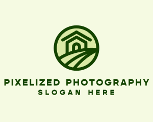 Farmhouse Farm Landscape logo design