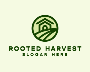 Farmhouse Farm Landscape logo design