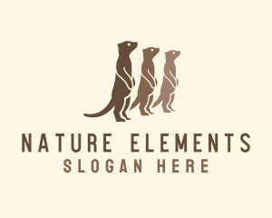 Wild Meerkat Nature logo design