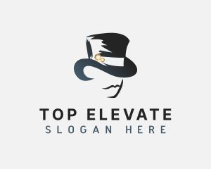 Gentleman Top Hat logo design