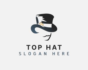 Gentleman Top Hat logo design