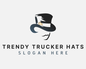 Gentleman Top Hat logo design