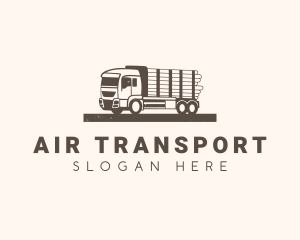 Farm Logging Truck logo design