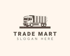 Farm Logging Truck logo design