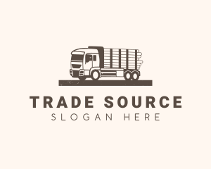 Farm Logging Truck logo design