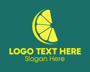 Lemon Lime Citrus Slice logo