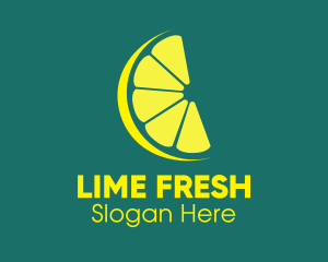 Lemon Lime Citrus Slice logo
