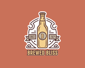 Beer Bottle Brewery logo design