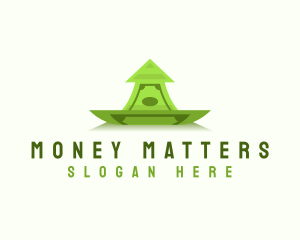 Dollar Money Arrow logo design