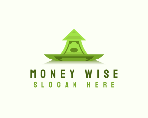 Dollar Money Arrow logo design