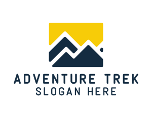 Mountain Peak Hiking logo design