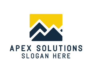 Mountain Peak Hiking logo design