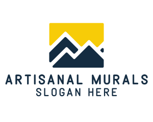 Mountain Peak Hiking logo design