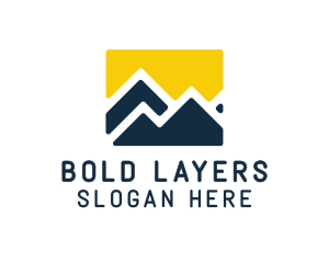 Mountain Peak Hiking logo design