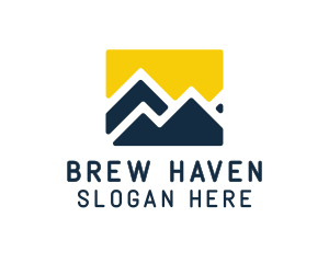 Mountain Peak Hiking logo design