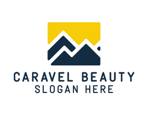 Mountain Peak Hiking logo design