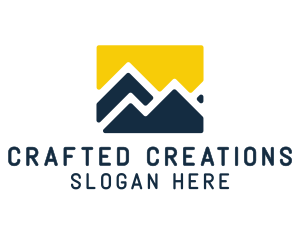 Mountain Peak Hiking logo design