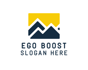 Mountain Peak Hiking logo design