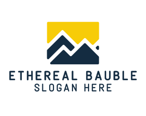 Mountain Peak Hiking logo design