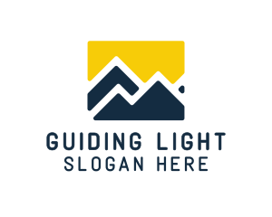 Mountain Peak Hiking logo design