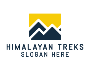 Mountain Peak Hiking logo design