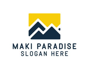 Mountain Peak Hiking logo design