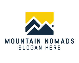 Mountain Peak Hiking logo design