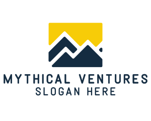 Mountain Peak Hiking logo design