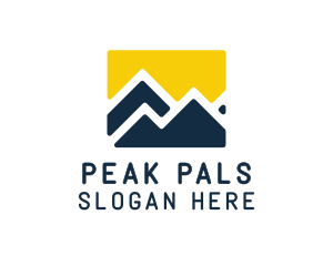 Mountain Peak Hiking logo design