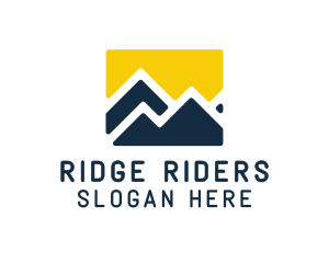 Mountain Peak Hiking logo design