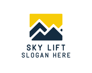 Mountain Peak Hiking logo design