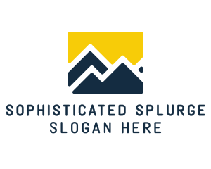 Mountain Peak Hiking logo design