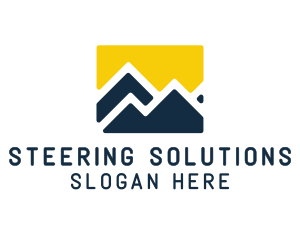 Mountain Peak Hiking logo design