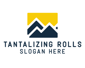 Mountain Peak Hiking logo design