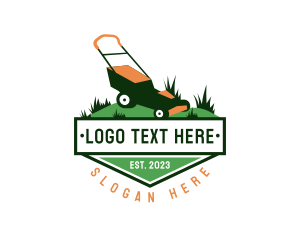 Lawn Mower Gardening Grass logo