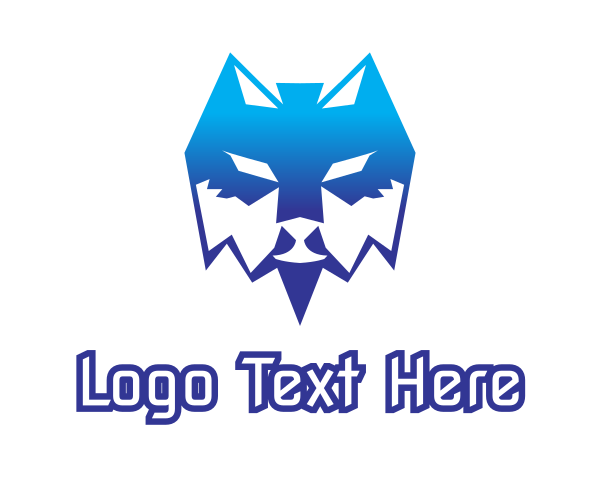 Blue Dog logo example 1