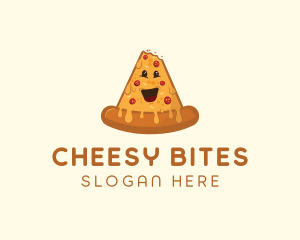 Cheesy Pizza Snack logo design