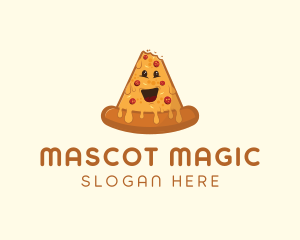 Cheesy Pizza Snack logo design