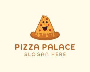 Cheesy Pizza Snack logo design