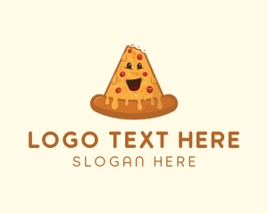 Snack - Cheesy Pizza Snack logo design