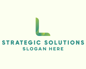 Modern Business Consulting Letter L logo