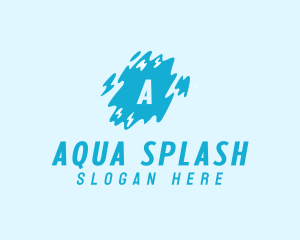 Slime Water Liquid logo design