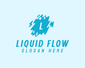 Slime Water Liquid logo design