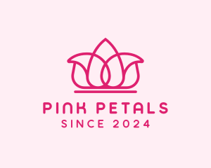 Lotus Flower Crown logo design