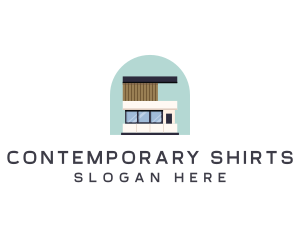 Contemporary House Real Estate logo design