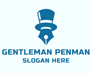 Gentleman Pen Author  logo design