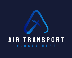 Airplane Arrow Travel logo design